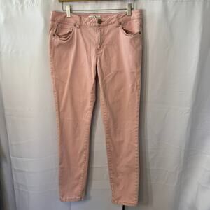 CAbI Curvy Skinny Ankle Jeans in Nectar Pink Women's Size 12 Style #224